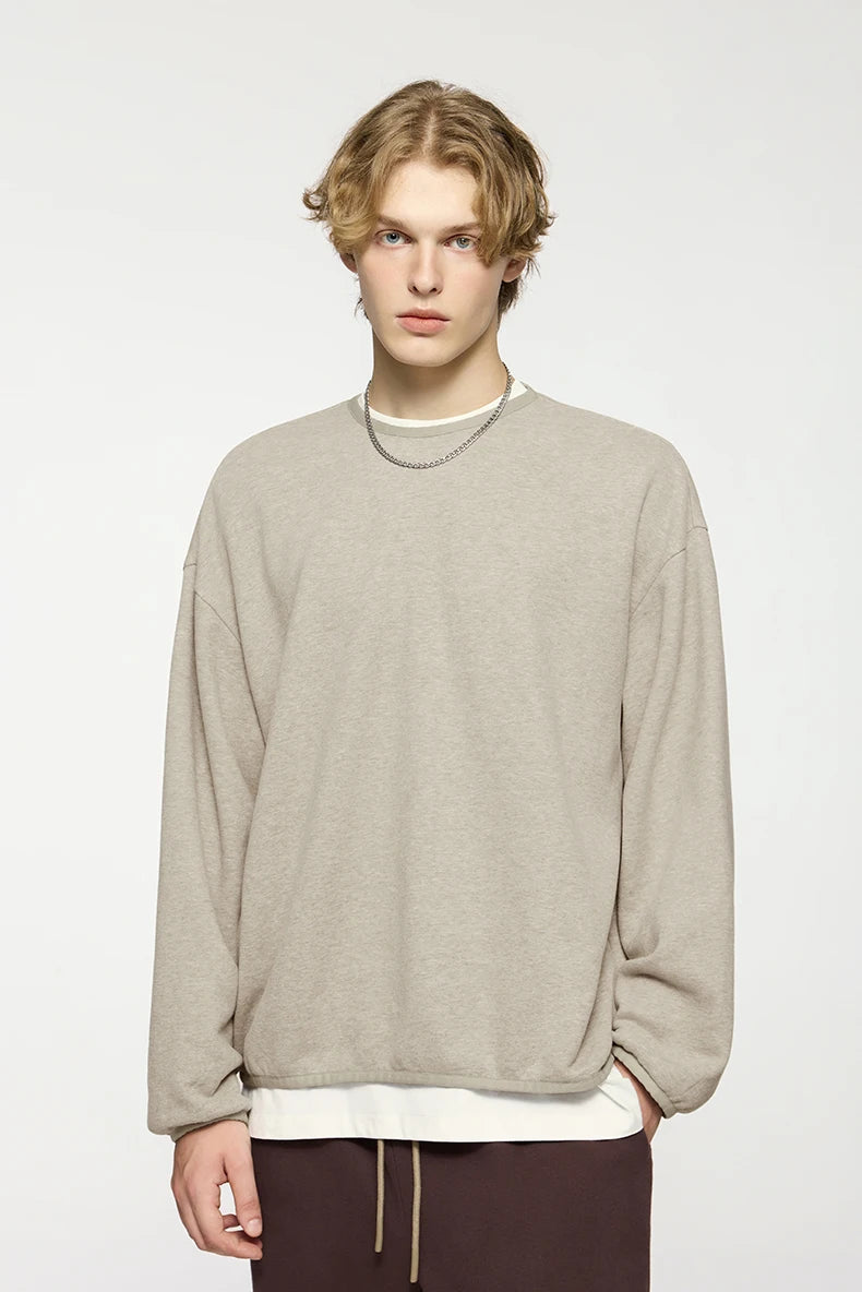 INFLATION Premium Cozy Sweatshirts Unisex Winter Warm 365gsm Fleece Cropped Pullovers