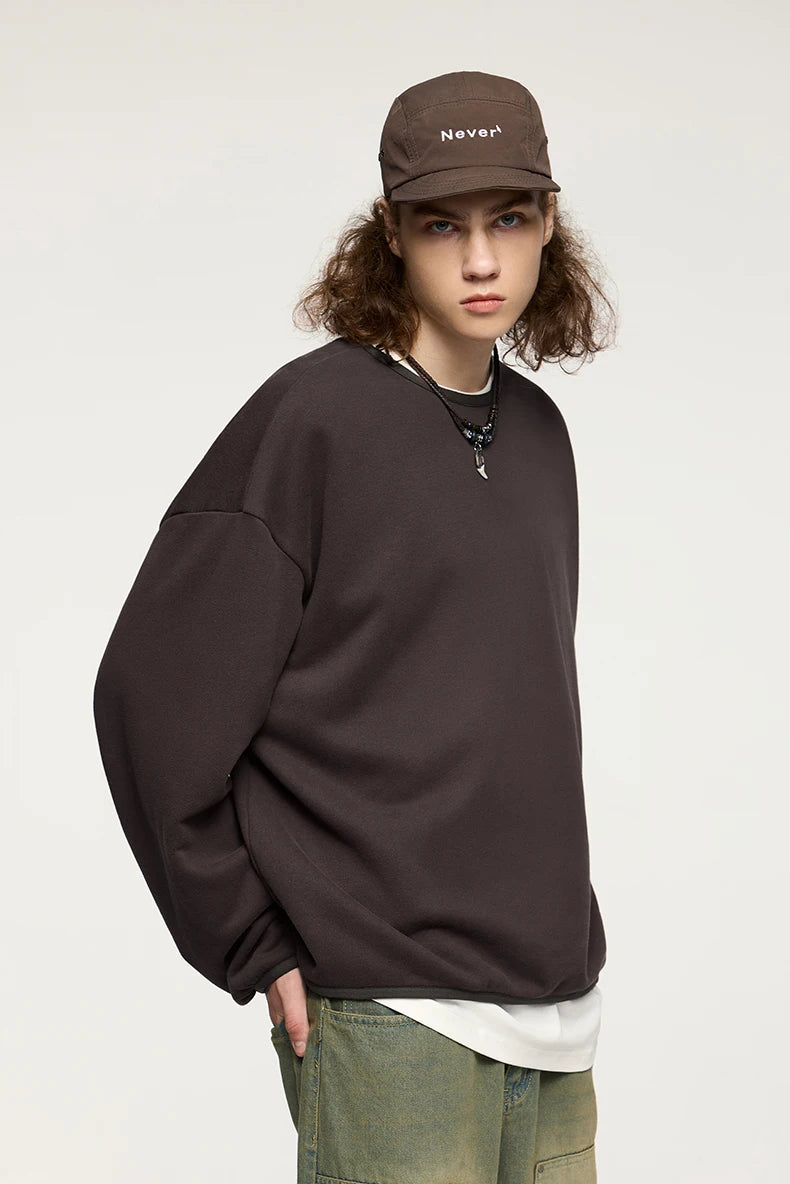INFLATION Premium Cozy Sweatshirts Unisex Winter Warm 365gsm Fleece Cropped Pullovers