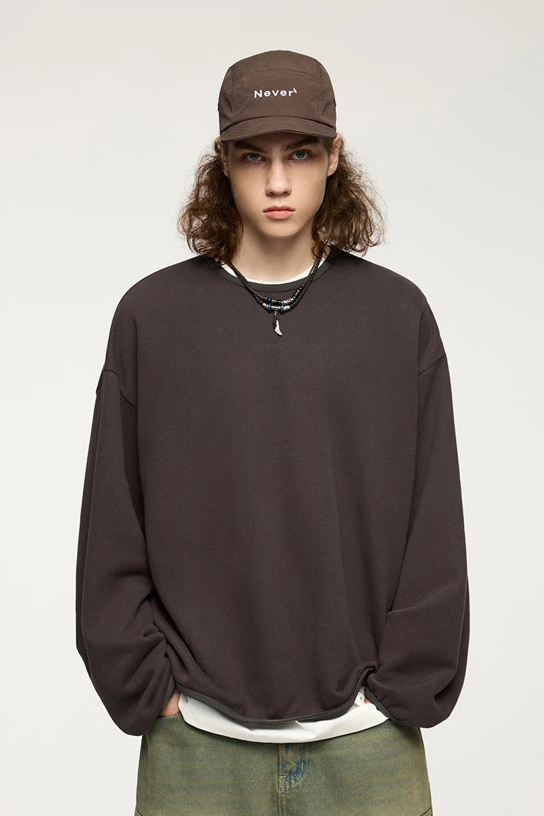 INFLATION Premium Cozy Sweatshirts Unisex Winter Warm 365gsm Fleece Cropped Pullovers