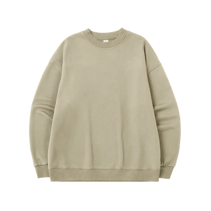 INFLATION Classic Cozy Crewnecks Unisex Plain Minimalist Fleece Sweatshirts